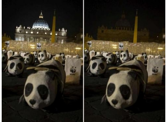 San Pietro a luci accese e poi spente San Pietro a luci accese e poi spente